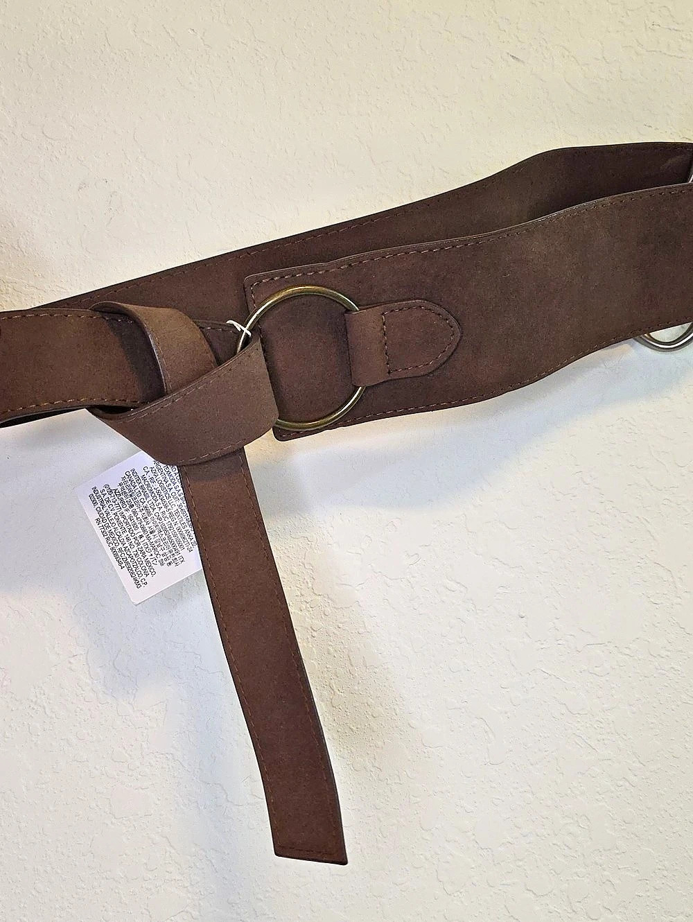 Zara Brown Ring Buckle Belt NWT